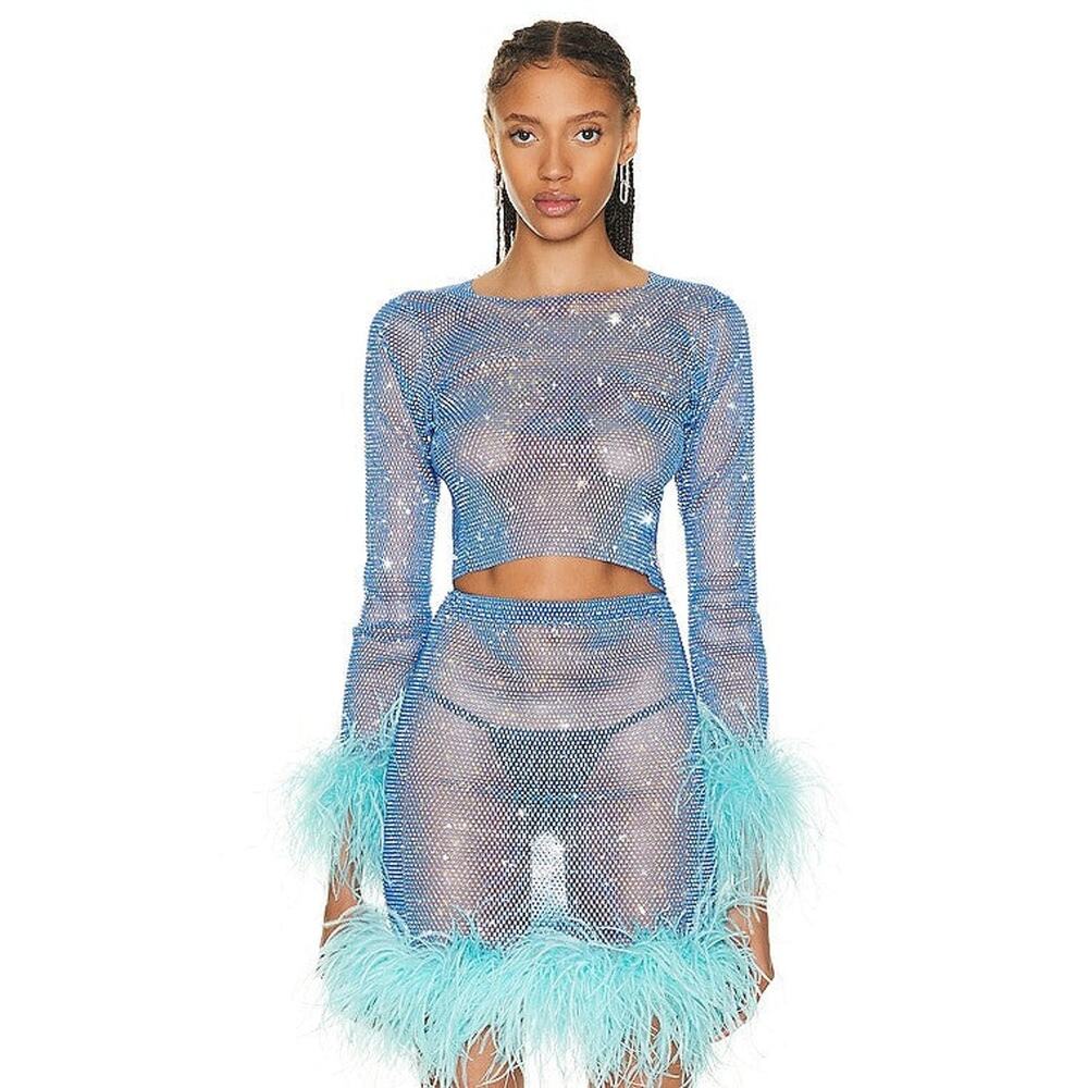 Santa Brands Feathers Long Sleeves Top - XS/S